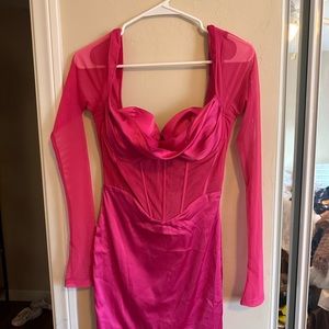 Unworn. New with tags pink oh Polly dress